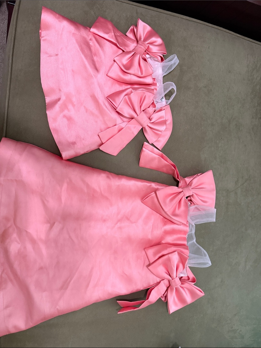 Pink Bow-Detail Girls' Formal Dress - Charming Party Dress